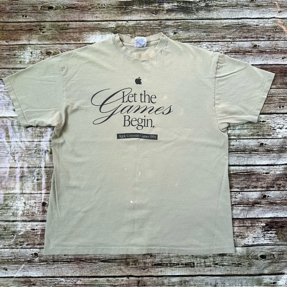 VTG 90s Apple Single Stitch T-shirt Size XL